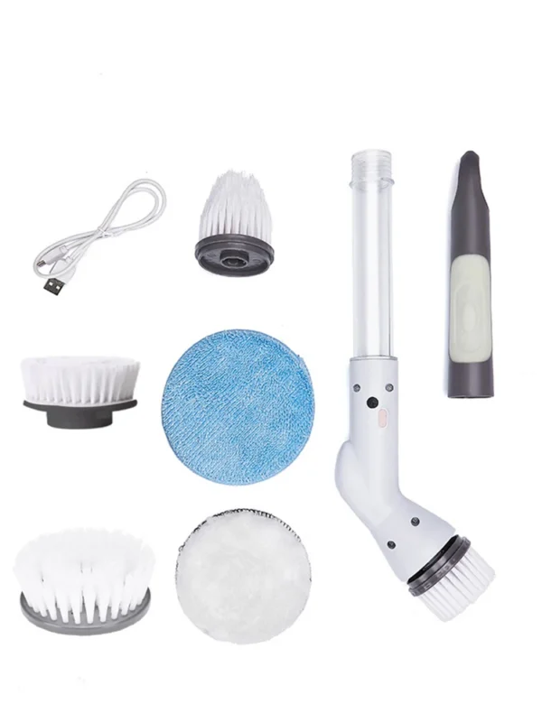 Electric Spin Scrubbers Electric Cleaning Brush Multifunctional Household Wireless Rotatable Cleaning Brush For Bathroom Kitchen - Image 8