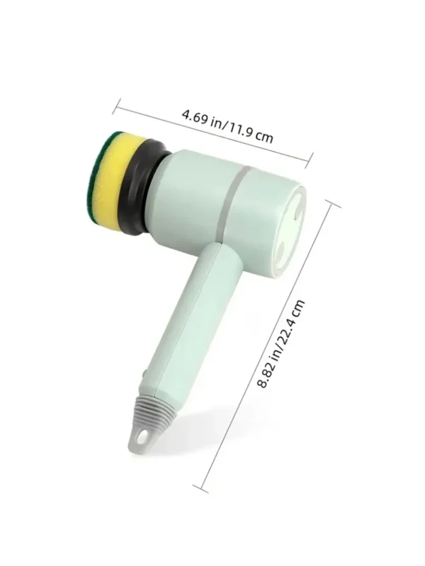 Electric Spin Scrubber Handheld, Cordless Cleaning Brush with 4 Replaceable Brush Heads, Power Scrubber for Kitchen Bathroom Sto - Image 2