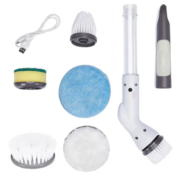 Electric Spin Cleaner Electric Spin Scrubber Multipurpose Electric Cleaning Brush Handheld for Shower Bathtub Cars - Image 6