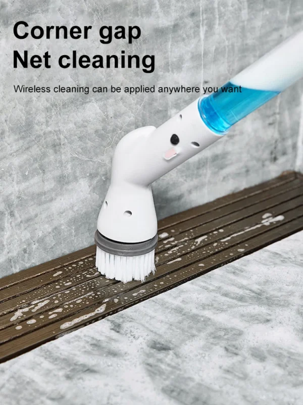 Electric Spin Scrubbers Electric Cleaning Brush Multifunctional Household Wireless Rotatable Cleaning Brush For Bathroom Kitchen - Image 3
