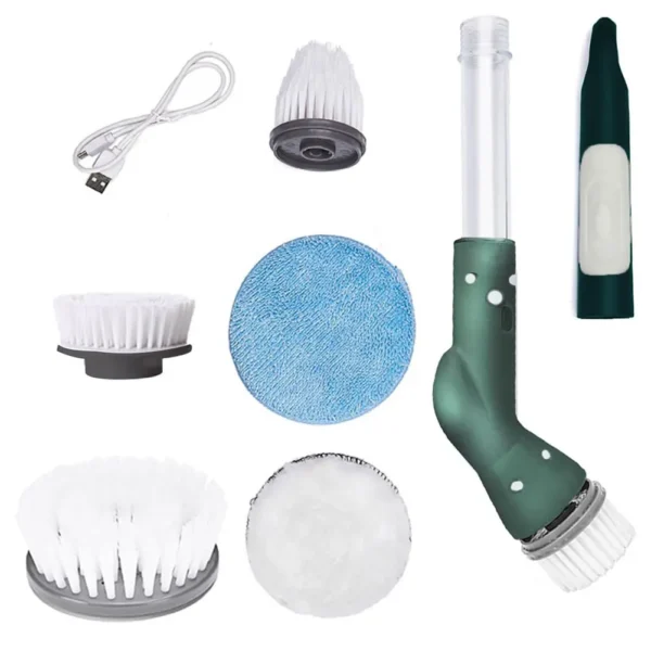 Electric Spin Cleaner Electric Spin Scrubber Multipurpose Electric Cleaning Brush Handheld for Shower Bathtub Cars - Image 2