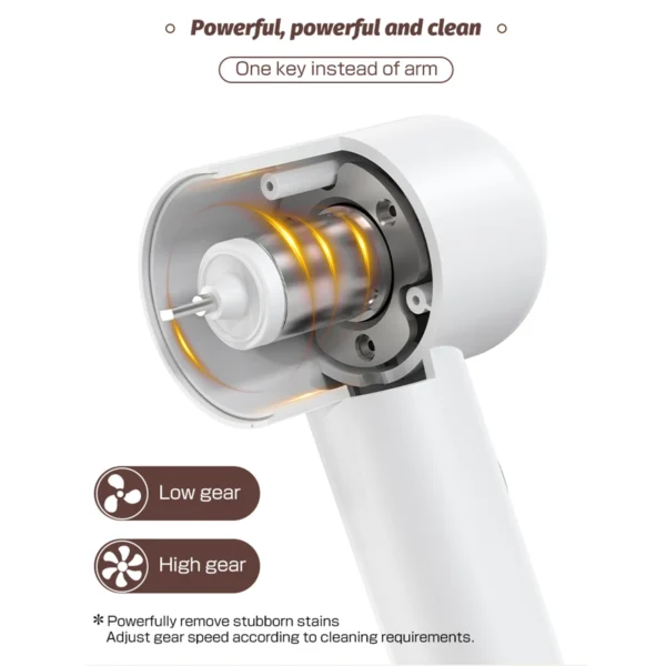 Electric Spin Scrubber With 4 Replaceable Brush Head Electric Cleaning Brush Handheld Rechargeable Shower Scrubber Waterproof - Image 3