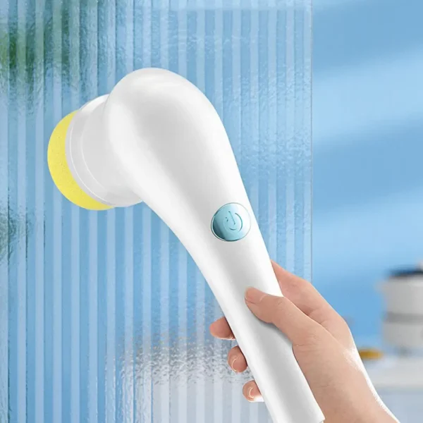 Electric Spin Scrubber Effortless Cleaning with 5 Replaceable Brush Heads USB Rechargeable 360°Power Scrubber Mop Electric Brush - Image 2