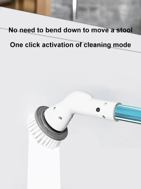 Electric Spin Scrubbers Electric Cleaning Brush Multifunctional Household Wireless Rotatable Cleaning Brush For Bathroom Kitchen - Image 4